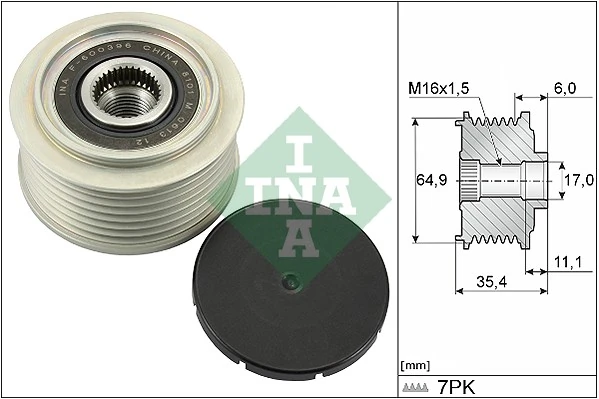Alternator Freewheel Clutch